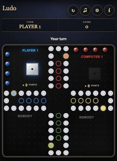 Ludo-Spielbrett